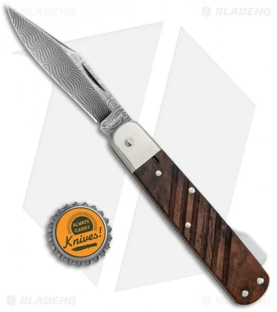Boker 98k-Damascus Clip Point Lockback Knife Desert Ironwood (2.6" Damascus) 6 Boker 98k-Damascus Clip Point Lockback Knife Desert Ironwood (2.6" Damascus) - Image 4