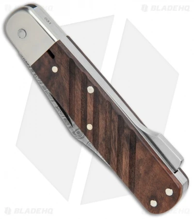 Boker 98k-Damascus Clip Point Lockback Knife Desert Ironwood (2.6" Damascus) 4 Boker 98k-Damascus Clip Point Lockback Knife Desert Ironwood (2.6" Damascus) - Image 2