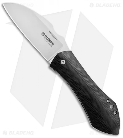 Boker Anso 67 Frame Lock Knife Black G-10 (3.2" Satin CruWear) 110820 3 Boker Anso 67 Frame Lock Knife Black G-10 (3.2" Satin CruWear) 110820