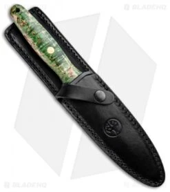 Boker Applegate 150th Anniversary Fixed Blade Knife Curly Birch (6" Satin) -Boker Boker Applegate 150th Anniversary Dagger Fixed Curly Birch Satin 126643 BHQ 94446 jr sheath