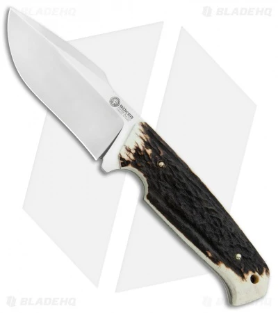 Boker Arbolito Bison Fixed Blade Knife Stag (4.13" Satin) 3 Boker Arbolito Bison Fixed Blade Knife Stag (4.13" Satin)
