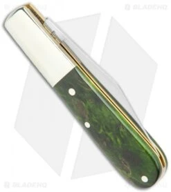 Boker Barlow Pocket Knife Green Curly Birch Wood (3.3" Satin) 118941 8 Boker Barlow Pocket Knife Green Curly Birch Wood (3.3" Satin) 118941 -Boker Boker Barlow Pocket Knife Green Curly Birch Wood 118941 BHQ 120613 jr side