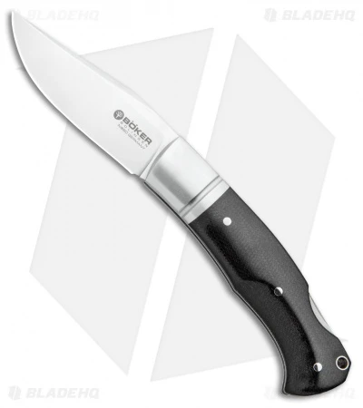 Boker Boxer Lockback Knife Black Micarta (3.1" Mirror) 111028 3 Boker Boxer Lockback Knife Black Micarta (3.1" Mirror) 111028