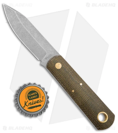 Boker Burnley Barlow Front Pocket Fixed Blade Knife Green Micarta (SW) 6 Boker Burnley Barlow Front Pocket Fixed Blade Knife Green Micarta (SW) - Image 4