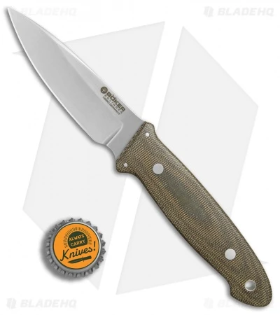 Boker Burnley Cub Fixed Blade Knife Green Micarta (3.3" Plain) 120661 6 Boker Burnley Cub Fixed Blade Knife Green Micarta (3.3" Plain) 120661 - Image 4