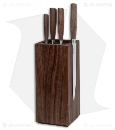 Boker Core 5-Piece Kitchen Knife Set Walnut Wood W/ Freedom Rod Block 4 Boker Core 5-Piece Kitchen Knife Set Walnut Wood W/ Freedom Rod Block - Image 2