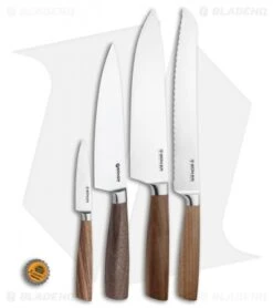 Boker Core 5-Piece Kitchen Knife Set Walnut Wood W/ Magnetic Block -Boker Boker Core Set Style 130780SET BHQ 116547 jr bottlecap
