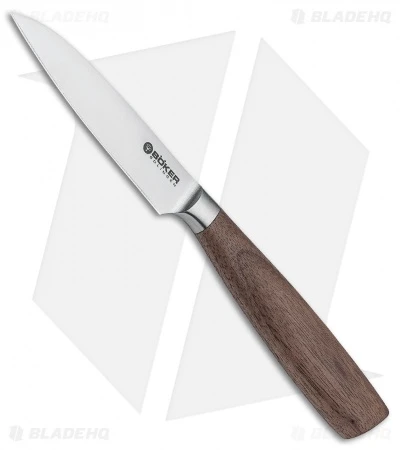 Boker Core 3.5" Vegetable Paring Kitchen Knife Walnut Wood 3 Boker Core 3.5" Vegetable Paring Kitchen Knife Walnut Wood