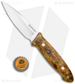 Boker Cub Fixed Blade Knife Curly Birch (3.9" Satin) -Boker Boker Cub Fixed Blade Curly Birch Satin 127661 BHQ 120599 jr bottlecap