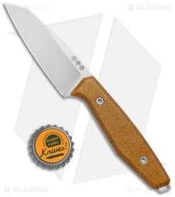 Boker Daily Knives AK1 Tanto Fixed Blade Knife Mustard Micarta (3.1" SW) 123502 -Boker Boker Daily Knives AK1 Tanto Fixed Blade Mustard Micarta SW 123502 BHQ 118366 jr bottlecap