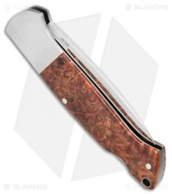 Boker Davis Classic Hunter 1674 Knife Amboina Root Wood (3.5" Satin) 110324 8 Boker Davis Classic Hunter 1674 Knife Amboina Root Wood (3.5" Satin) 110324 -Boker Boker Davis Classic Hunter Amboina Root Wood 110324 BHQ 71009 jr side