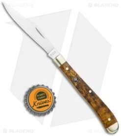 Boker Delicate Traditional Pocket Knife Curly Birch (3.3" Satin) 117016 -Boker Boker Delicate Traditional Pocket Curly Birch 117016 BHQ 120606 jr bottlecap