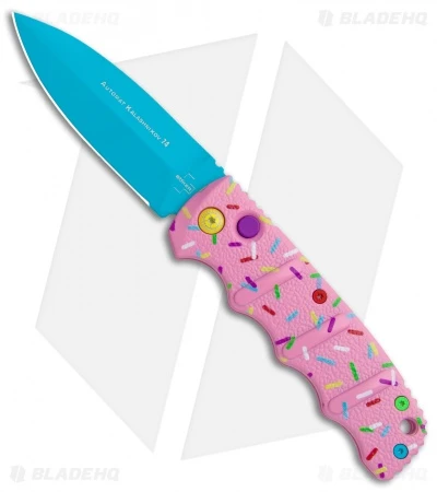 Boker Dessert Warrior Kalashnikov Dagger Automatic Knife (3.25" Blue) Donut 3 Boker Dessert Warrior Kalashnikov Dagger Automatic Knife (3.25" Blue) Donut