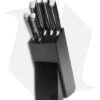 Boker Forge 7-Piece Kitchen Knife Set Black W/ Wooden Block
