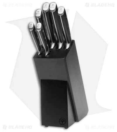 Boker Forge 7-Piece Kitchen Knife Set Black W/ Wooden Block 3 Boker Forge 7-Piece Kitchen Knife Set Black W/ Wooden Block