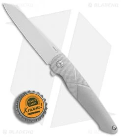 Boker Plus Gent-X Frame Lock Knife Orange Peel Titanium (2.8" Mirror) 01BO261 -Boker Boker Gent X Ti Satin BHQ 86576 er bottlecap