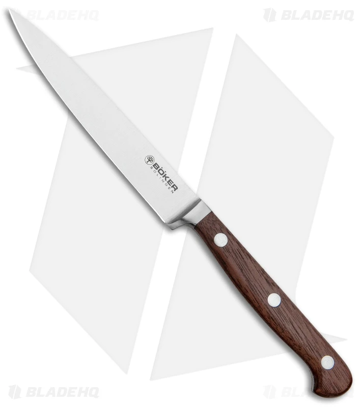 Boker Heritage 4.5" Office/Paring Kitchen Knife Walnut Wood 3 Boker Heritage 4.5" Office/Paring Kitchen Knife Walnut Wood