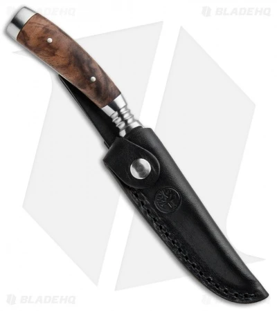 Boker Jager Gold Gobec Nicker Fixed Blade Knife Walnut Wood (4" Satin) 122532 5 Boker Jager Gold Gobec Nicker Fixed Blade Knife Walnut Wood (4" Satin) 122532 - Image 3