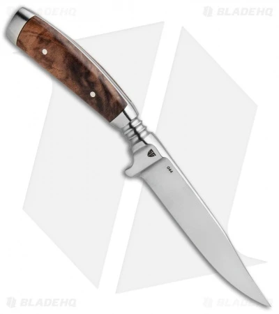 Boker Jager Gold Gobec Nicker Fixed Blade Knife Walnut Wood (4" Satin) 122532 4 Boker Jager Gold Gobec Nicker Fixed Blade Knife Walnut Wood (4" Satin) 122532 - Image 2