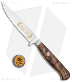 Boker Jager Gold Nicker 11 Fixed Blade Knife Walnut Wood (4.4" Satin) 121534 -Boker Boker Jager Gold Nicker 11 Walnut Wood Satin 121534 BHQ 90296 jr bottlecap