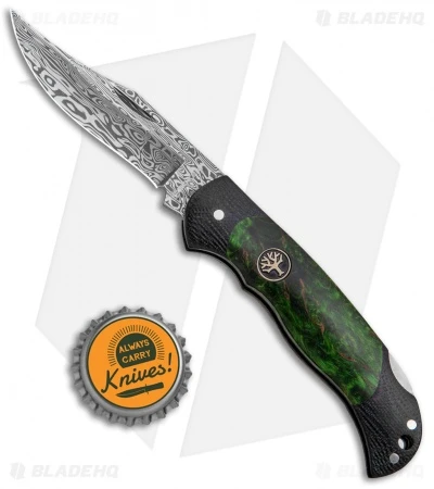 Boker Junior Scout Lightweight Damascus Green Curly Birch (2.75" Damascus) 6 Boker Junior Scout Lightweight Damascus Green Curly Birch (2.75" Damascus) - Image 4