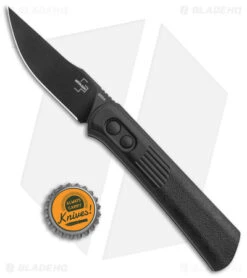 Boker Lundquist Alluvial Automatic Knife Black (3" Black) 9 Boker Lundquist Alluvial Automatic Knife Black (3" Black) -Boker Boker Lundquist Alluvial Auto Black Aluminum Black BHQ 125068 jr bottlecap