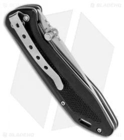 Boker Magnum Advance Checkering Black Liner Lock Knife Aluminum (3.1" Satin) -Boker Boker Magnum Advance Checkering Black Liner Lock Knife Aluminum 3.1in Satin 01RY302 BHQ 111611 LS Side