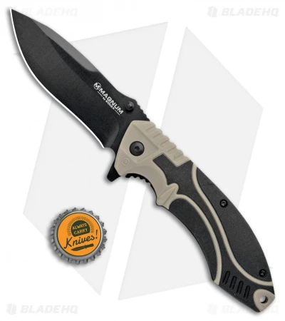 Boker Magnum Advance Pro Liner Lock Knife Desert Tan (3.5" Black) 7 Boker Magnum Advance Pro Liner Lock Knife Desert Tan (3.5" Black) - Image 5