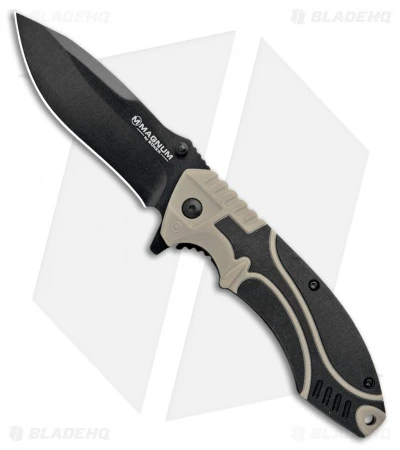 Boker Magnum Advance Pro Liner Lock Knife Desert Tan (3.5" Black) 3 Boker Magnum Advance Pro Liner Lock Knife Desert Tan (3.5" Black)