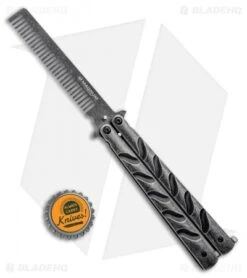Boker Magnum Balicomb Butterfly Trainer Black Stonewash (3.88" Comb) -Boker Boker Magnum Balicomb Butterfly Trainer Comb BHQ 94433 ns bottlecap