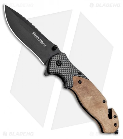 Boker Magnum Blomkvist Liner Lock Knife Wood (3.4" Black) 3 Boker Magnum Blomkvist Liner Lock Knife Wood (3.4" Black)