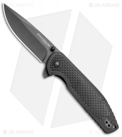Boker Magnum Carbon Frame Lock Knife Carbon Fiber (3.25" Gray) 01RY701 3 Boker Magnum Carbon Frame Lock Knife Carbon Fiber (3.25" Gray) 01RY701