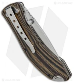 Boker Magnum Dark Earth Liner Lock Knife Brown G-10 (3.375" Satin) 01SC656 -Boker Boker Magnum Dark Earth LL Brown G 10 01SC656 BHQ 34125 jr side