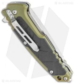 Boker Magnum Enok Frame Lock Knife Black/OD Green FRP (2.6" Satin) 01MB232 8 Boker Magnum Enok Frame Lock Knife Black/OD Green FRP (2.6" Satin) 01MB232 -Boker Boker Magnum Enok FL Black OD Green FRP Satin 01MB232 BHQ 118400 jr side