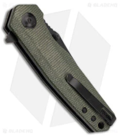 Front Page -Boker Boker Magnum Field Flipper Liner Lock Knife Micarta Green 2in Black BHQ 179648 td side