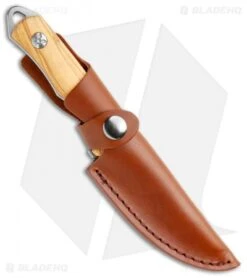 Boker Magnum Hking Companion Fixed Blade Knife Olive Wood (3.75" SW) -Boker Boker Magnum Hiking Companion Olive Wood SW 02MB211 BHQ 111958 jr sheath