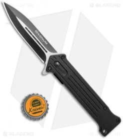 Boker Magnum Intricate Compact Spring Assisted Knife (3.5" Black) 01LL322 -Boker Boker Magnum Intricate Compact SA Black 01LL322 BHQ 120940 jr bottlecap