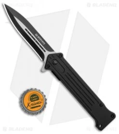 Boker Magnum Intricate Spring Assisted Knife Black Aluminum (3.5" Two-Tone) 9 Boker Magnum Intricate Spring Assisted Knife Black Aluminum (3.5" Two-Tone) -Boker Boker Magnum Intricate SA Black Aluminum Black 01LL312 BHQ 120938 jr bottlecap
