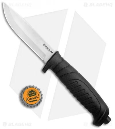 Boker Magnum Knivgar Hunting Fixed Blade Knife Black Polymer (4.1" Satin) 6 Boker Magnum Knivgar Hunting Fixed Blade Knife Black Polymer (4.1" Satin) - Image 4