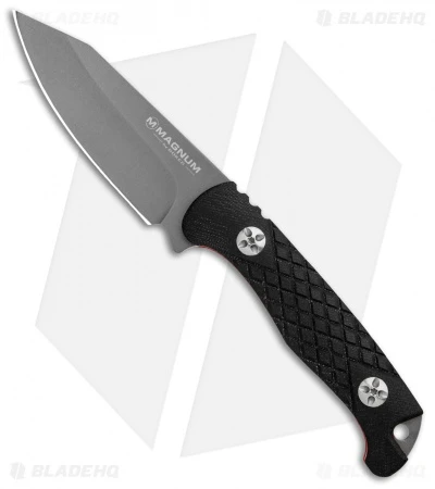 Boker Magnum Life Knife Fixed Blade Black G-10 (3.6" Gray) 02MB201 3 Boker Magnum Life Knife Fixed Blade Black G-10 (3.6" Gray) 02MB201