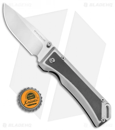 Boker Magnum Metal Frame Lock Knife Gray G-10 (3.4" Satin) 01MB704 6 Boker Magnum Metal Frame Lock Knife Gray G-10 (3.4" Satin) 01MB704 - Image 4