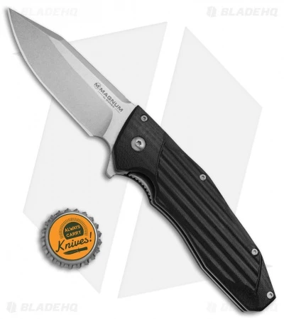 Boker Magnum Passenger Liner Lock Black G-10 (3.4" Satin) 01MB706 6 Boker Magnum Passenger Liner Lock Black G-10 (3.4" Satin) 01MB706 - Image 4
