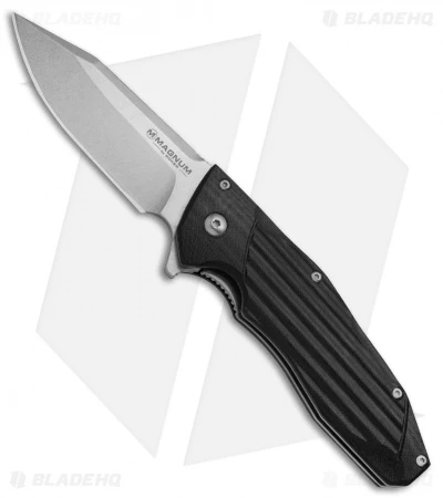 Boker Magnum Passenger Liner Lock Black G-10 (3.4" Satin) 01MB706 3 Boker Magnum Passenger Liner Lock Black G-10 (3.4" Satin) 01MB706