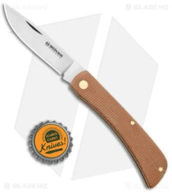 Boker Magnum Rangebuster Slip Joint Knife Brown Micarta (3" Satin) 01RY143 9 Boker Magnum Rangebuster Slip Joint Knife Brown Micarta (3" Satin) 01RY143 -Boker Boker Magnum Rangebuster Natural Micarta 01RY143 BHQ 136271 jr bottlecap
