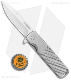 Boker Magnum Triple-S Point Liner Lock Knife (3" Satin) 01SC082 -Boker Boker Magnum Triple S Point LL Satin 01SC082 BHQ 120662 jr bottlecap