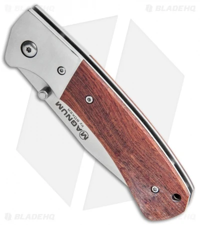 Boker Magnum Tsar Liner Lock Knife Rosewood (3.3" Satin) 01SC077 4 Boker Magnum Tsar Liner Lock Knife Rosewood (3.3" Satin) 01SC077 - Image 2