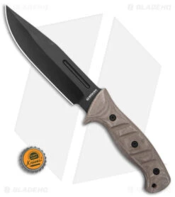 Boker Magnum Warrior Fixed Blade Knife Desert Micarta (6.75" Black) 9 Boker Magnum Warrior Fixed Blade Knife Desert Micarta (6.75" Black) -Boker Boker Magnum Warrior FB Knife Dersert Micarta 6in Black BHQ 139186 td size