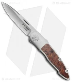 Boker Merlin 1674 Merlin Gentleman's Knife Amboina Root Wood (2.8" Satin) 111621