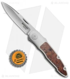 Boker Merlin 1674 Merlin Gentleman's Knife Amboina Root Wood (2.8" Satin) 111621 -Boker Boker Merlin 1674 Gentlemans Amboina Root Wood 111621 BHQ 71008 jr bottlecap