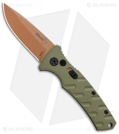 Boker Mini Strike Desert Warrior Automatic Knife (2.6" Copper D2) 3 Boker Mini Strike Desert Warrior Automatic Knife (2.6" Copper D2)